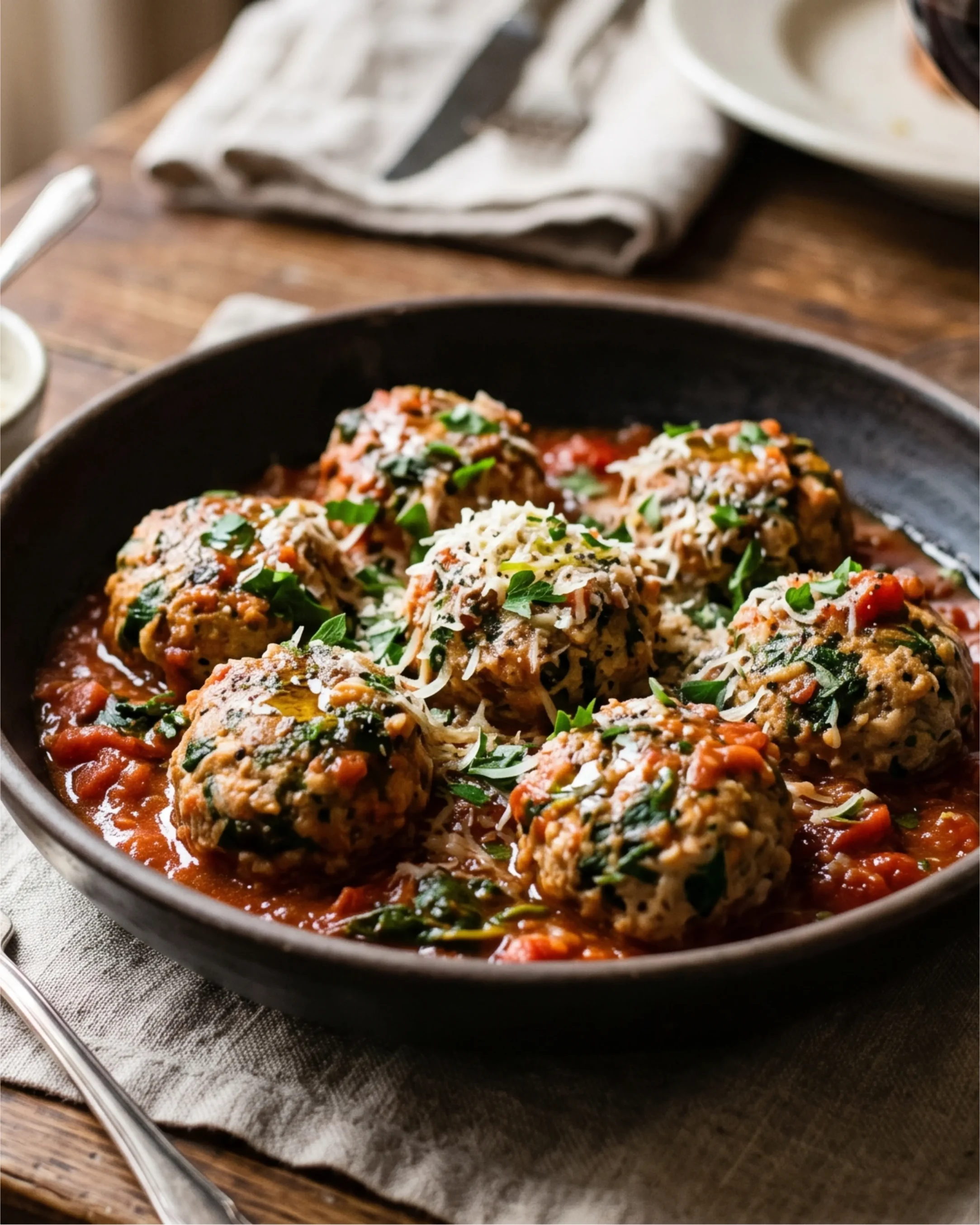 TURKEY SPINACH MEATBALLS Scaled